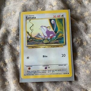 Rattata Pokémon Trading Card